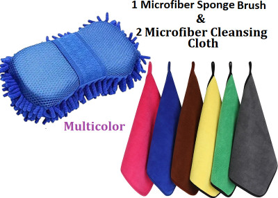 AirSoft Microfiber Vehicle Washing  Brush(Pack Of 3)