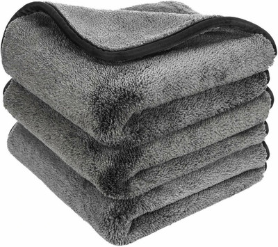 Sheen Microfiber Vehicle Washing  Cloth(Pack Of 3, 1200 GSM)