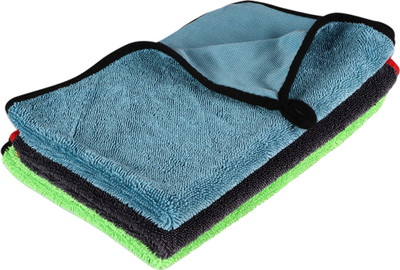 MOCKHE Microfiber Vehicle Washing  Cloth(Pack Of 3, 600 GSM)
