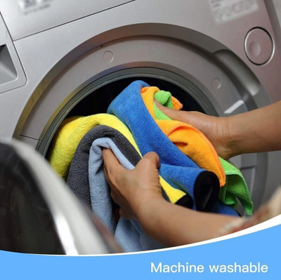 DriveXpert Microfiber Vehicle Washing  Cloth(Pack Of 6, 600 GSM)