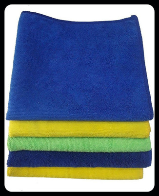 kvhub Microfiber Vehicle Washing  Cloth(Pack Of 5)