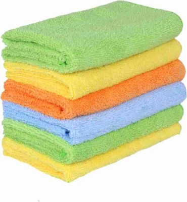 Starleo Microfiber Vehicle Washing  Cloth(Pack Of 6, 350 GSM)