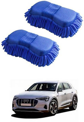 FKOK Microfiber Vehicle Washing  Sponge(Pack Of 2)