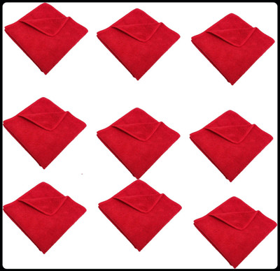 kvhub Microfiber Vehicle Washing  Cloth(Pack Of 9)