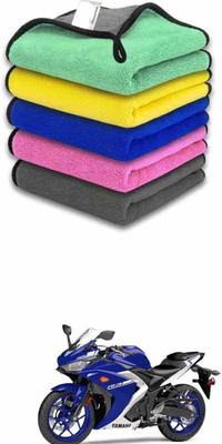 MEGAKLEEN Microfiber Vehicle Washing  Cloth(Pack Of 5)