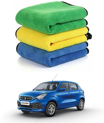 DriveXpert Microfiber Vehicle Washing  Cloth(Pack Of 3, 600 GSM)
