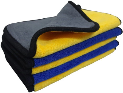 Neekshaa Microfiber Vehicle Washing  Cloth(Pack Of 5, 800 GSM)