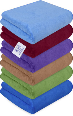 IOTA Microfiber Vehicle Washing  Cloth(Pack Of 6, 450 GSM)