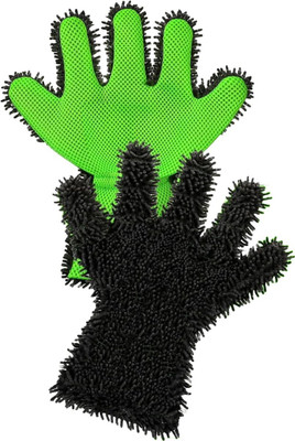 Caronix Microfiber Vehicle Washing  Washing Mitt Hand Glove(Pack Of 2, 500 GSM)