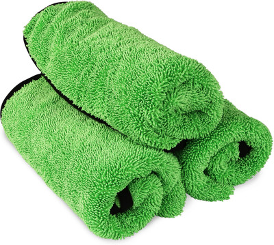 Auto Hub Microfiber Vehicle Washing  Cloth(Pack Of 3, 600 GSM)