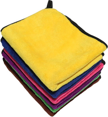 Neekshaa Microfiber Vehicle Washing  Cloth(Pack Of 6, 800 GSM)