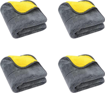 CHANDRAVATI Microfiber Vehicle Washing  Cloth(Pack Of 4, 900 GSM)