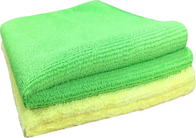 Sheen Microfiber Vehicle Washing  Cloth(Pack Of 2, 350 GSM)