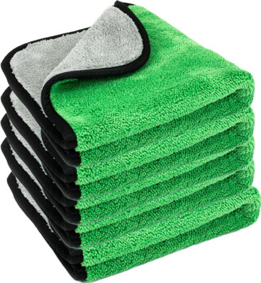Auto Hub Microfiber Vehicle Washing  Cloth(Pack Of 5, 800 GSM)