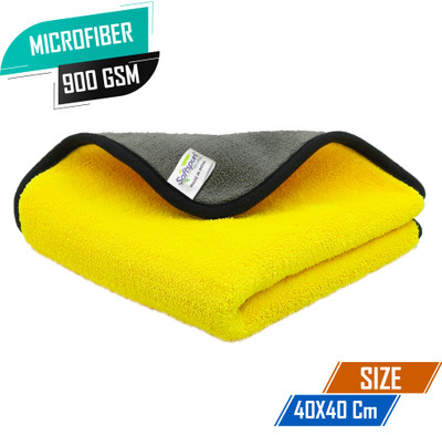 SOFTSPUN Microfiber Vehicle Washing  Cloth(Pack Of 1)