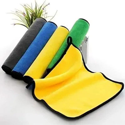 Naveneha Microfiber Vehicle Washing  Cloth(Pack Of 2, 600 GSM)
