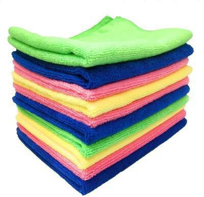 ABlue Clipper Microfiber Vehicle Washing  Cloth(Pack Of 10, 250 GSM)