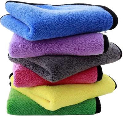 N G Products Microfiber Vehicle Washing  Cloth(Pack Of 6, 600 GSM)
