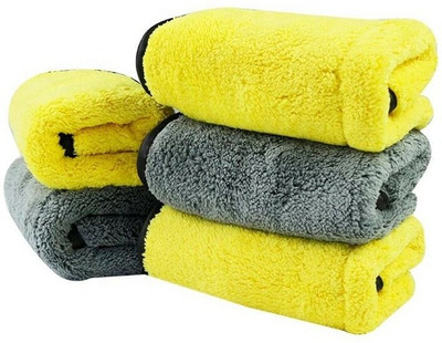 MATIES Microfiber Vehicle Washing  Cloth(Pack Of 5, 800 GSM)