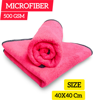 LUMINOKART Fabric Vehicle Washing  Cloth(Pack Of 2, 500 GSM)