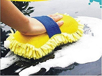 Krunal Enterprise Cotton, Microfiber Vehicle Washing  Sponge(Pack Of 1)