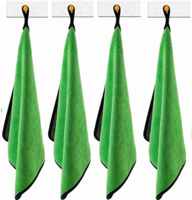 ADIYAL Microfiber Vehicle Washing  Cloth(Pack Of 4)