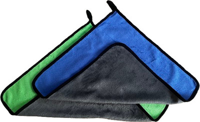 Dilav Microfiber Vehicle Washing  Cloth(Pack Of 2, 500 GSM)
