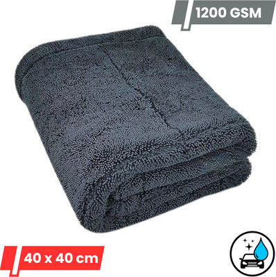 MICROSHINE Microfiber Vehicle Washing  Cloth(Pack Of 1, 1200 GSM)