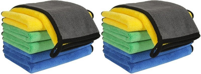 N G Products Microfiber Vehicle Washing  Cloth(Pack Of 12, 600 GSM)