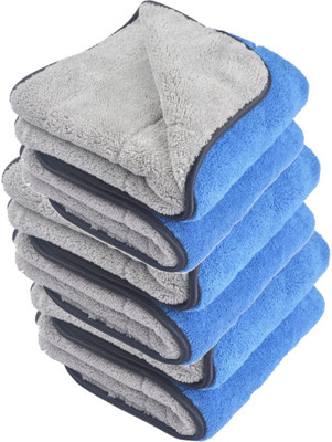 MOCKHE Microfiber Vehicle Washing  Cloth(Pack Of 6, 800 GSM)