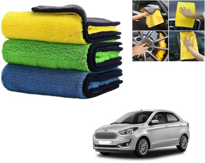 Autoinnovation Microfiber Vehicle Washing  Cloth(Pack Of 3, 800 GSM)