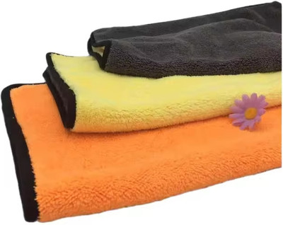 MAITRI ENTERPRISE Microfiber Vehicle Washing  Cloth(Pack Of 3, 500 GSM)
