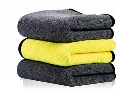 AutoSoft Microfiber Vehicle Washing  Cloth(Pack Of 3, 700 GSM)