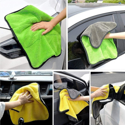 ABHEEBHA Microfiber Vehicle Washing  Cloth(Pack Of 4, 600 GSM)