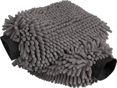 Lumous Microfiber Vehicle Washing  Washing Mitt Hand Glove(Pack Of 2, 1700 GSM)