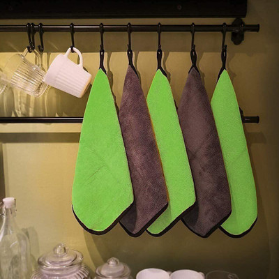 Manav Pack of 6 Lint Free Dual Sided Vehicle, Glass & floor Cleaning Cloth US5.409 Wet and Dry Microfiber Cleaning Cloth(6 Units)