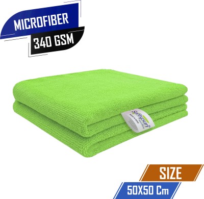 SOFTSPUN Microfiber Vehicle Washing  Cloth(Pack Of 2, 340 GSM)