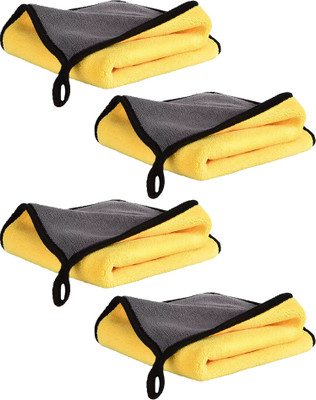 SidhiK Microfiber Vehicle Washing  Cloth(Pack Of 4, 600 GSM)