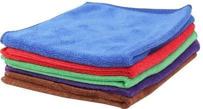 Rhtdm Microfiber Vehicle Washing  Cloth(Pack Of 5, 270 GSM)