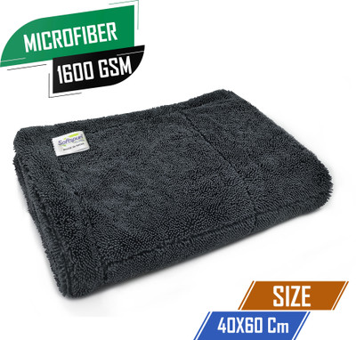 SOFTSPUN Microfiber Vehicle Washing  Cloth(Pack Of 1, 1600 GSM)