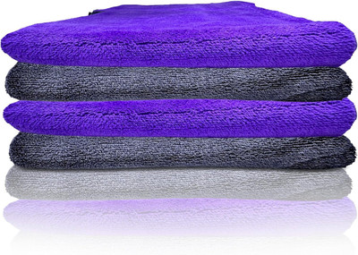 aksmit Microfiber Vehicle Washing  Cloth(Pack Of 4, 400 GSM)