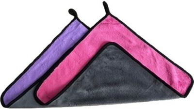 Dilav Microfiber Vehicle Washing  Cloth(Pack Of 2, 500 GSM)