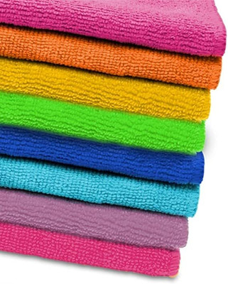 Yashoda lining store Pack of 7 Microfiber cloth Wet Microfiber Cleaning Cloth(7 Units)