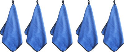 MJS Microfiber Vehicle Washing  Cloth(Pack Of 5, 300 GSM)