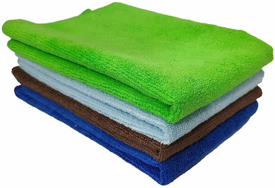AUTO PEARL Microfiber Vehicle Washing  Cloth(Pack Of 4, 300 GSM)