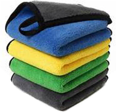 Neekshaa Microfiber Vehicle Washing  Cloth(Pack Of 4, 800 GSM)