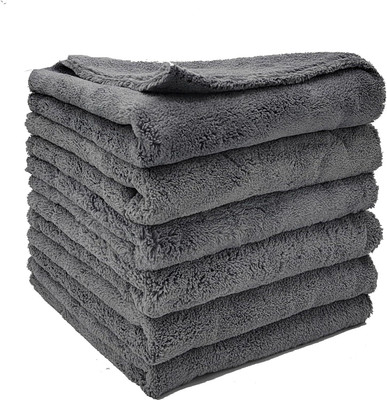 MOCKHE Microfiber Vehicle Washing  Cloth(Pack Of 6, 450 GSM)