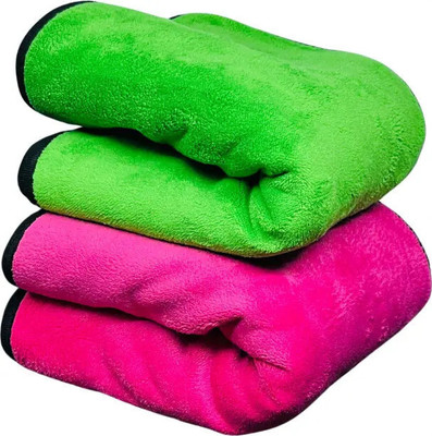 SJK Multi-Purpose Super Absorbent Microfiber cloth for Home MCt30x3.380(PACK OF 4) Wet and Dry Microfiber Cleaning Cloth(4 Units)