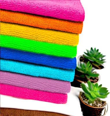 Twinish Microfiber Vehicle Washing  Cloth(Pack Of 7, 280 GSM)