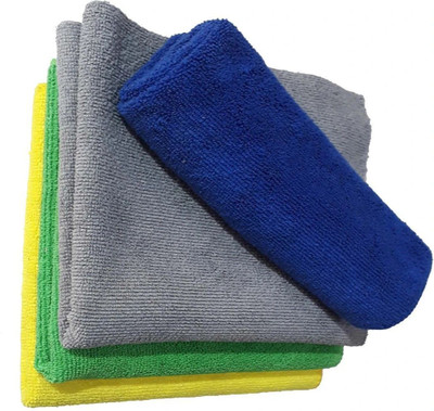 Hitvik Microfiber Vehicle Washing  Cloth(Pack Of 4, 300 GSM)